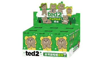 Pop Mart Ted2 Teddy Bear Action Plush Pendant Series Sealed Case (6 Blind Box)