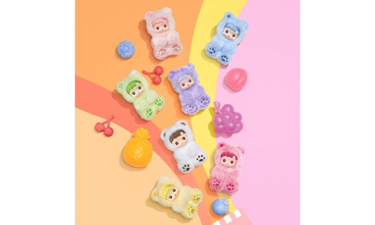 Pop Mart HACIPUPU Gummy Bear Series Vinyl Plush Pendant Sealed Case (6 Blind Box)