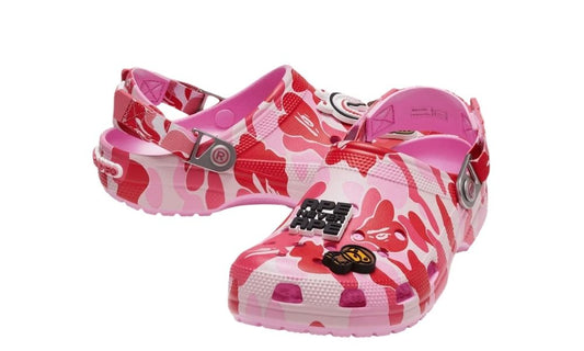 Crocs Classic Clog A Bathing Ape ABC Camo Pink