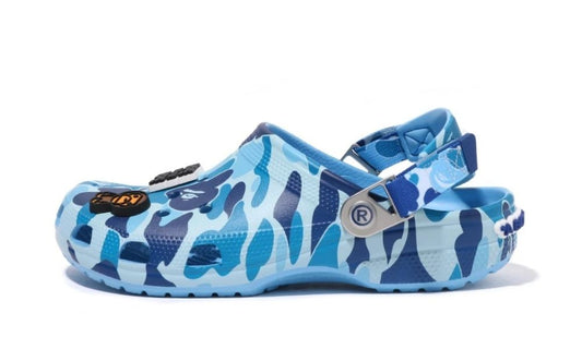 Crocs Classic Clog A Bathing Ape ABC Camo Blue