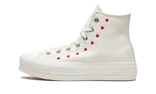 Converse Chuck Taylor All Star Lift Hi White Red (W)