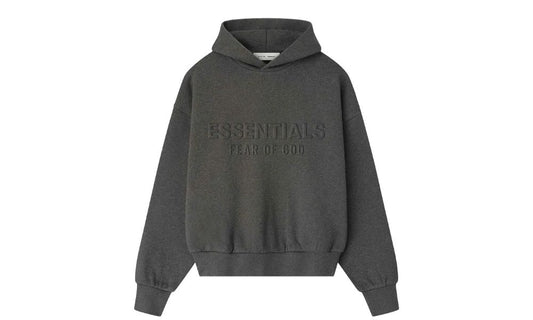 Fear of God Essentials Embossed Classic Hoodie Charcoal Heather