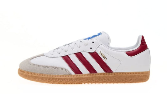 Adidas Samba OG White Burgundy Gum