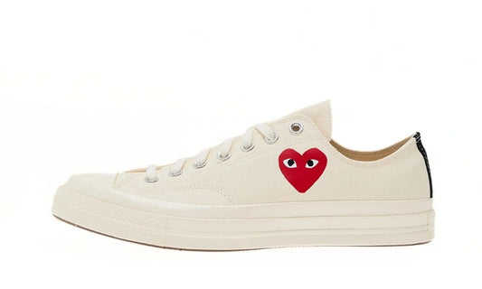 Converse Chuck Taylor All Star 70 Ox Comme des Garcons PLAY Single Heart Milk