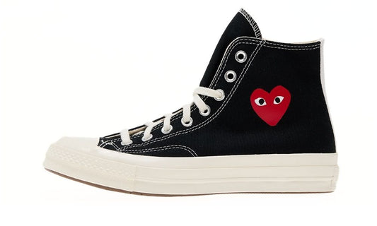Converse Chuck Taylor All Star 70 Hi Comme des Garcons PLAY Single Heart Black