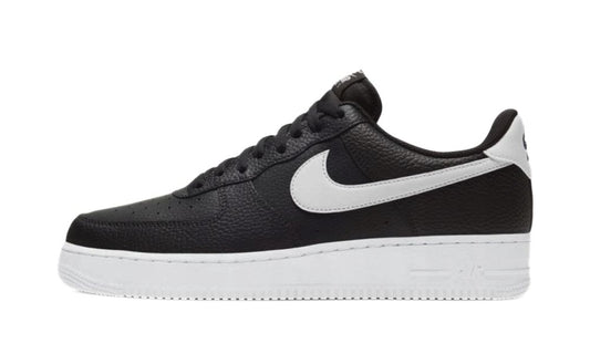 Nike Air Force 1 Low '07 Black White Pebbled Leather