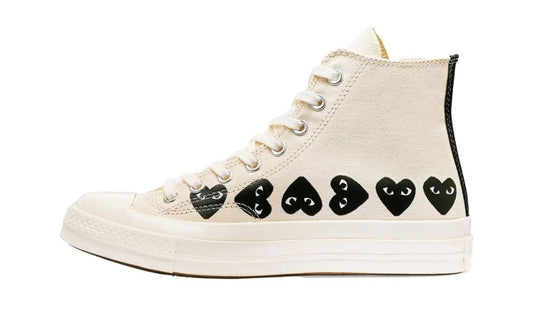 Converse Chuck Taylor All Star 70 Hi Comme des Garcons PLAY Multi-Heart Milk