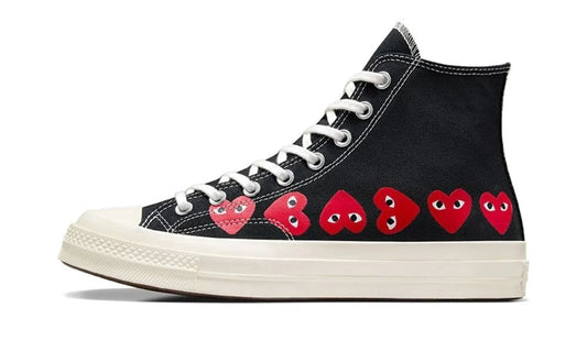 Converse Chuck Taylor All Star 70 Hi Comme des Garcons PLAY Multi-Heart Black