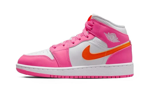 Jordan 1 Mid Pinksicle Safety Orange (GS)