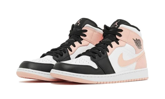 Jordan 1 Mid Arctic Orange Black Toe (Crimson Tint)