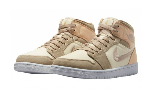 Jordan 1 Mid SE Canvas Khaki (W)