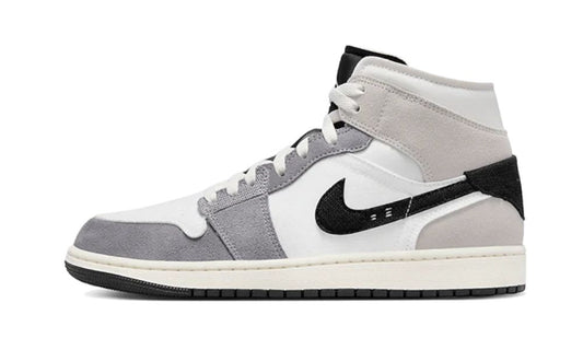 Jordan 1 Mid SE Craft White Cement Grey Black