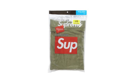 Boxerky Supreme Hanes Boxer Briefs Olive (2 Pack)