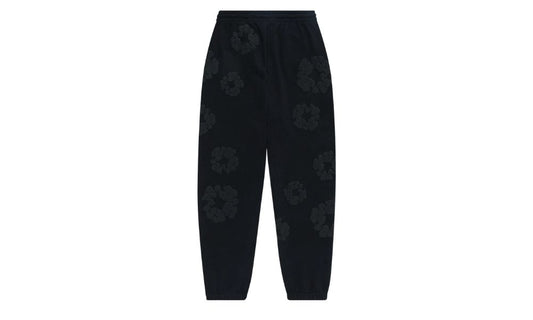 Denim Tears Cotton Wreath Sweatpants Black Monochrome
