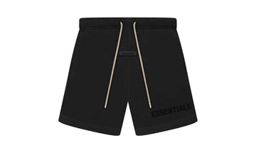 Fear of God Essentials Cream Drawstring Sweatshort Jet Black