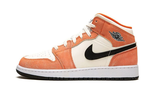 Jordan 1 Mid SE Orange Suede (GS)