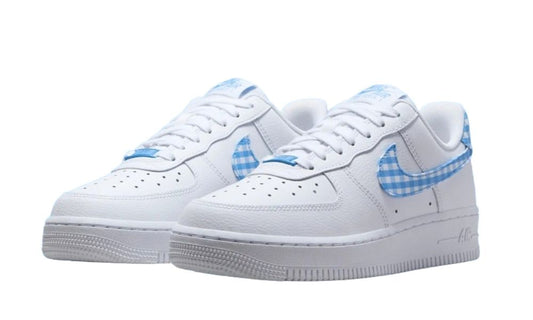 Nike Air Force 1 Low '07 Essential White University Blue Gingham