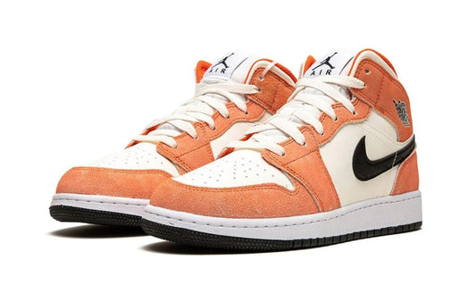 Jordan 1 Mid SE Orange Suede (GS)