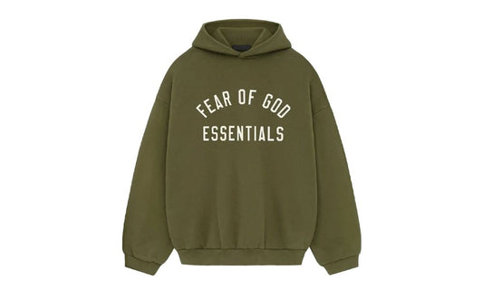 Fear of God Essentials Fleece Hoodie Military