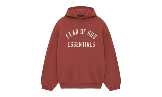 Fear of God Essentials Fleece Hoodie Crimson