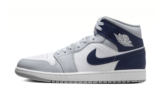 Jordan 1 Mid Wolf Grey Midnight Navy