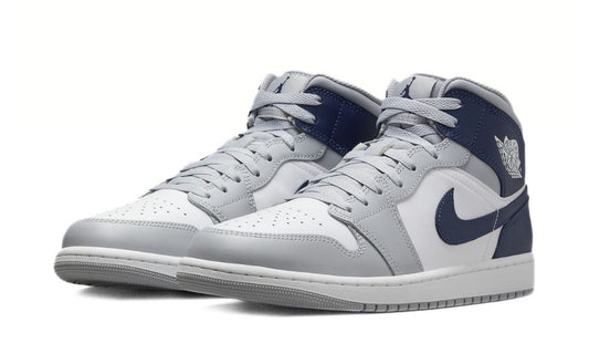 Jordan 1 Mid Wolf Grey Midnight Navy