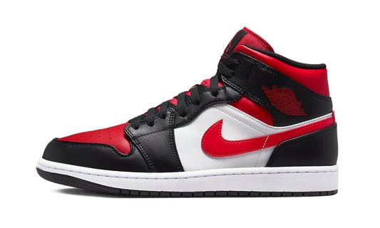 Jordan 1 Mid Black Fire Red