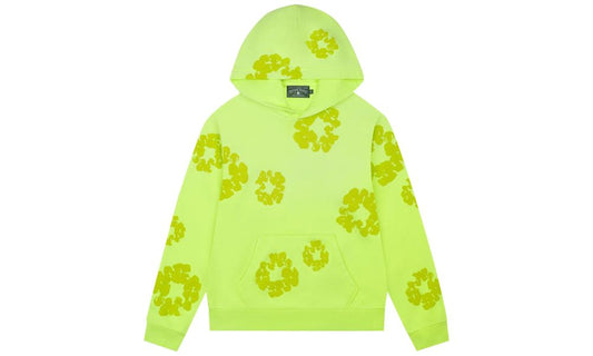 Denim Tears Mono Cotton Wreath Hoodie Neon Green