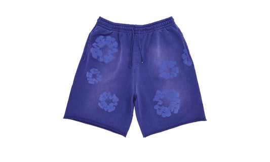 Denim Tears Mono Cotton Wreath Sweat Shorts Washed Blue