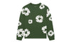 Denim Tears Long Sleeve Cotton Wreath Tee Green