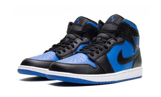 Jordan 1 Mid Black Royal Blue