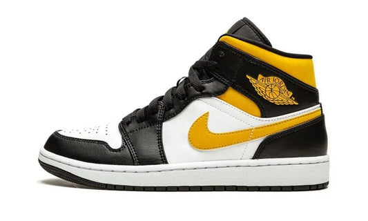 Jordan 1 Mid White Pollen Black