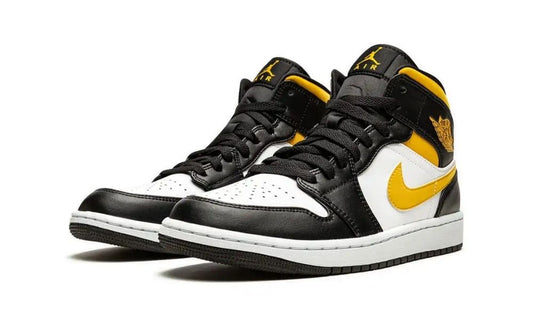 Jordan 1 Mid White Pollen Black