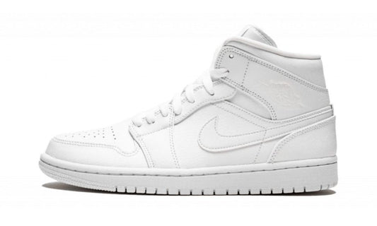 Jordan 1 Mid Triple White (2022) (W)