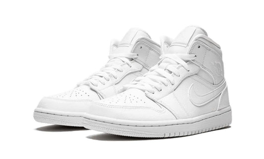 Jordan 1 Mid Triple White (2022) (W)