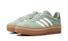 Adidas Gazelle Bold Silver Green Gum