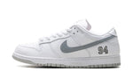 Nike SB Dunk Low Supreme 94 White Metallic Silver