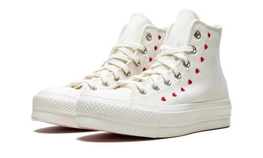Converse Chuck Taylor All Star Lift Hi White Red (W)
