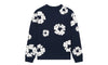 Denim Tears Long Sleeve Cotton Wreath Tee Navy