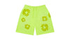 Denim Tears Mono Cotton Wreath Shorts Neon Green