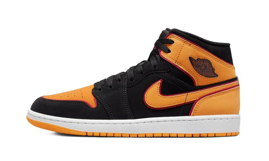 Jordan 1 Mid Fat Tongue Black Orange