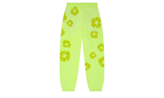 Denim Tears Mono Cotton Wreath Sweatpants Neon Green