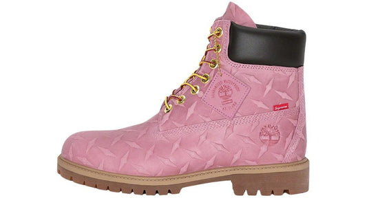 Timberland 6" Premium Waterproof Boot Supreme Diamond Plate Pink