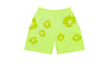 Denim Tears Mono Cotton Wreath Shorts Neon Green