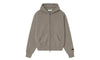 Fear of God Essentials Classic Fleece Zip-Up Hoodie Homestead Heather