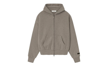 Fear of God Essentials Classic Fleece Zip-Up Hoodie Homestead Heather