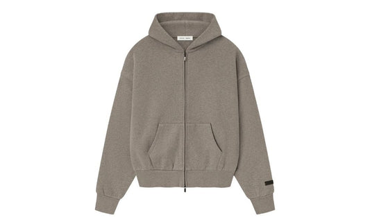 Fear of God Essentials Classic Fleece Zip-Up Hoodie Homestead Heather