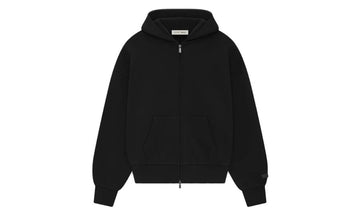 Fear of God Essentials Classic Full Zip-Up Hoodie Jet Black