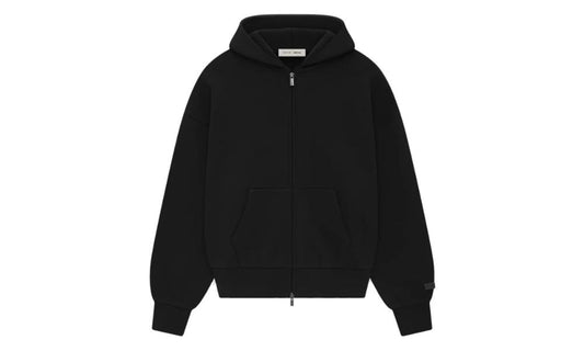 Fear of God Essentials Classic Full Zip-Up Hoodie Jet Black