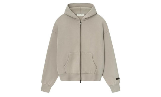 Fear of God Essentials Classic Fleece Zip-Up Hoodie Timber